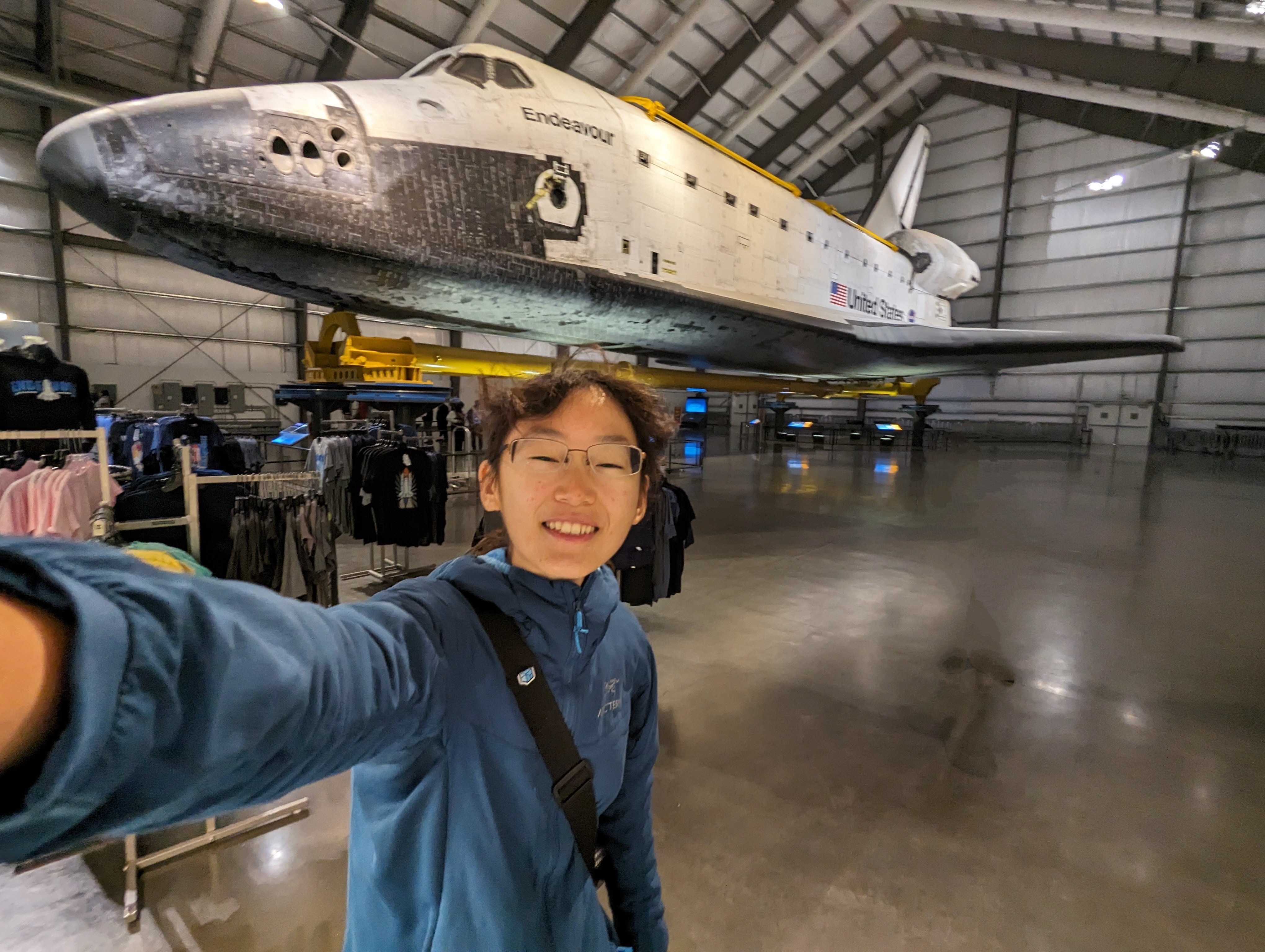 Seeing the Endeavour space shuttle at the California Science Center