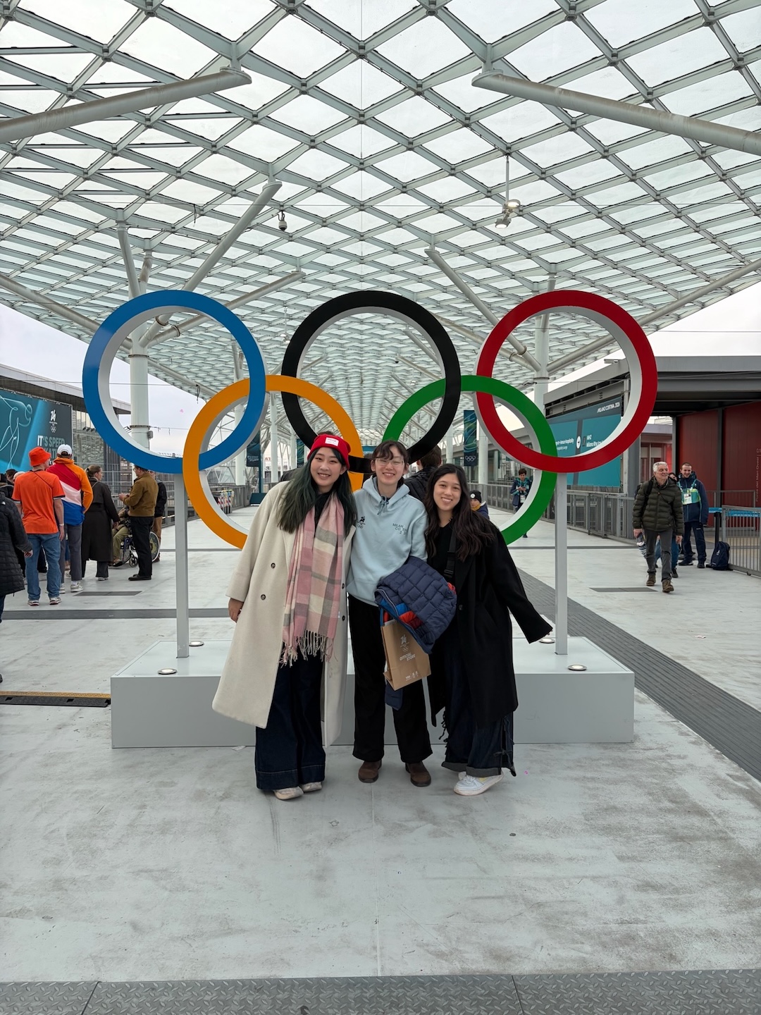 One of the highlights of my study abroad was getting to watch an ice hockey game at the 2026 Milano-Cortina Winter Olympics with my friends!
